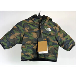 The North Face Baby 0-3 Months Reversible Shasta Jacket Camo Puffer Coat NWT